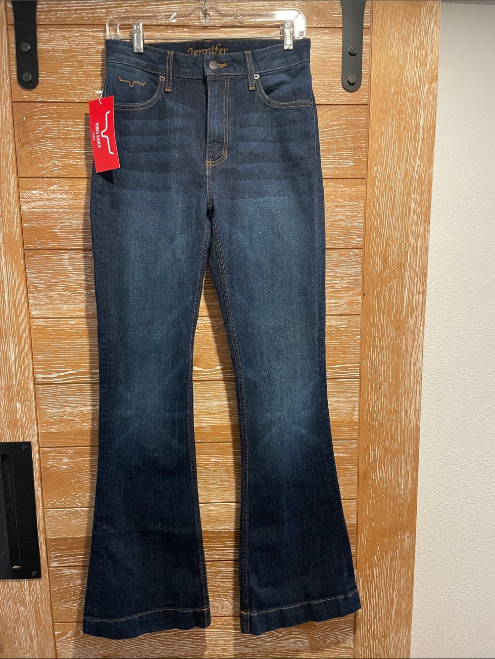 Kimes Ranch Dark Blue Flare Jeans